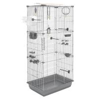 Клетка д/птиц ЛОРА-3 ECO 58*40*126см (укомплект) 3 секции серая/4612/Дарэлл