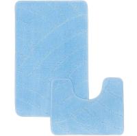 Комплект ковриков д/ванной и WC Радуга 50*80/40*50см голубой МС2-076 /25шт/ My Crystal