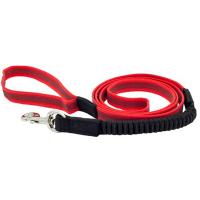 Поводок нейлон 20мм двухсторонний латекс.нить с буферной резинкой красный 1,5м/19100812-02/Каскад
