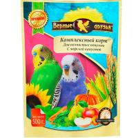 Верные друзья для волнистых попугаев с морской капустой 500гр