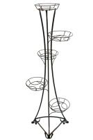 Подставка РЗДИ на 5 горшков круглый прут серебро  105