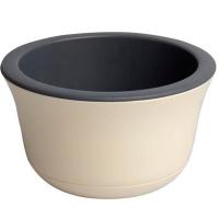 Кашпо Омега 5,3л ванильный/антрацит ОМ26-31