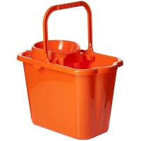 Ведро 9,5л прямоугольное с отжимом оранжевый М2421