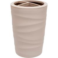 Стакан д/зубных щеток Keeplex Wave бежевый топаз KL3305 /24шт/ПР