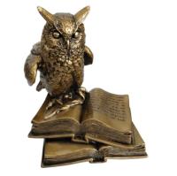 Сова на книгах (золото)H15W15L13  718644/SG044