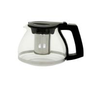 Чайник-заварник 0,7л Кувшин стекло с ситечком металлическим черный T-006-SY-138ВК