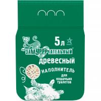 Наполнитель ЗаМУРРРчательный 5л древесный Зеленый мелкая гранула