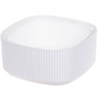 Кашпо СТРИП 165*165мм 0,9л белый с вставкой М3249 /16шт/М-пласт