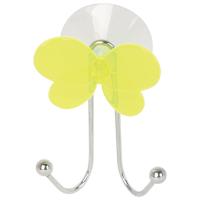 Крючок для ванной двойной Бабочка на присоске металл 311462