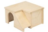 Игрушка для грызунов Домик ЕСО Горка деревянная  13*13*8см/86831 