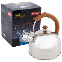 Чайник 3л DJB-3293 нерж.сталь, со свистком, капс.дно/6шт/900062