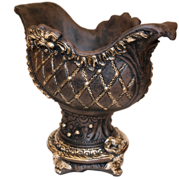 Ваза Бусинка бронза пластик 28*34*21см ПИ-126