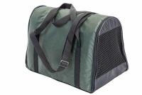 Сумка переноска ЧИП Конверт-Туннель №1 расклад.с карманом и ремнем 39*22*26/9026зеленая/Дарэлл