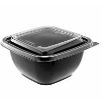 Контейнер ПЭТ 375мл (50шт) с крышкой черный /1000шт/АУ