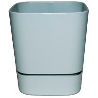 Кашпо квадрат. Гранд 1,5л мята с под. 5PL0777 /8шт/ТП