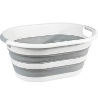 Таз ФЛЕКС 38л складной овальный смоки М2515 /5шт/М-пласт 