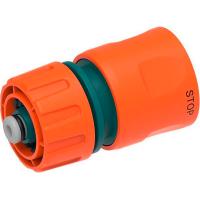 Полив Коннектор 1/2 быстросъем. с аквастопом Practic Green Garden GG5570 /24шт/ПР