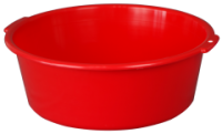 Таз  16л с ручками красный 03005