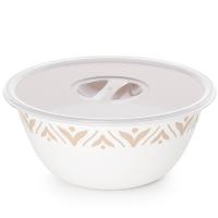 Миска 3,5л Эстетика бело-бежевый М8739 /12шт/Альтерн