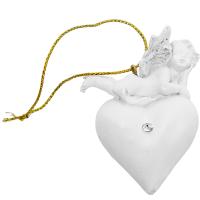 Фигура Подвеска Ангел на сердце/12шт/ 858-363