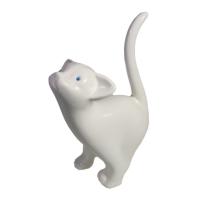 Котенок игривый (белый глянец) L18W7H18,5 713756/I086