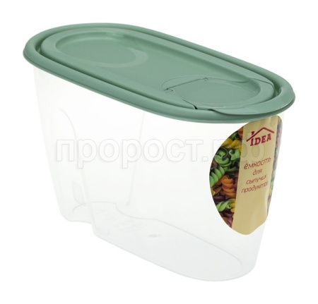 Емкость для сыпучих продуктов 0,9л фисташковый  