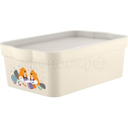 Ящик д/хранения 6л Keeplex School с крышкой KL3502 /10шт/ПР