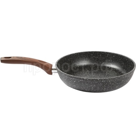R-10426 Сковорода-сотейник литая D26 с антипр. покр. индук. дно черный гранит /12шт/ Маруся  