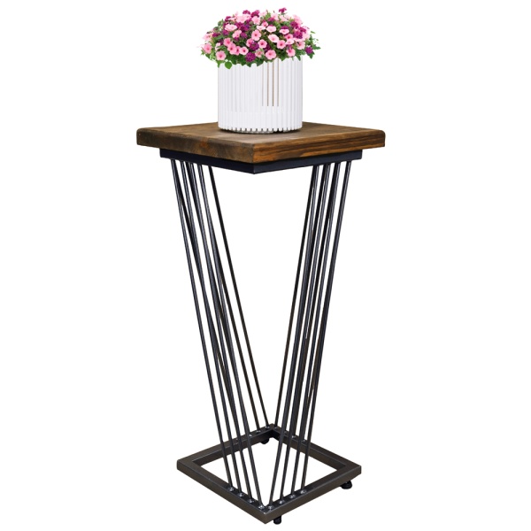 Подставка ЛОФТ на 1 гор Элегия графит 30*30*63см РЗДИ