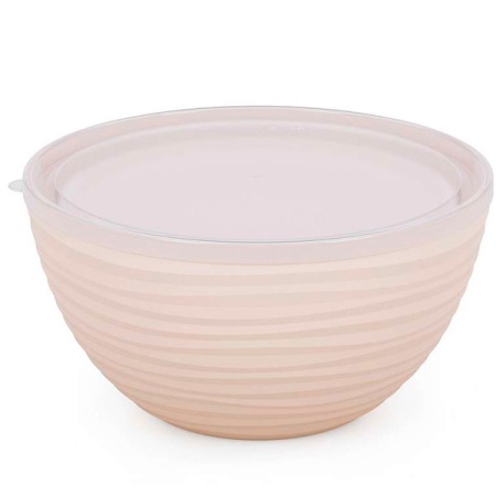 Набор Чаш Оазис (2шт) с крышкой бежевый (2,5л 4л) М8408 /12шт/ Альтерн