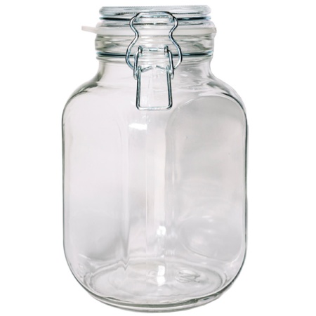 Банка стеклянная 1500мл БУГЕЛЬНЫЙ ЗАМОК с крышкой /90шт/ОП