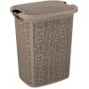 Корзина д/белья 30л БЯЗЬ французский серый М2622 /5шт/М-пласт